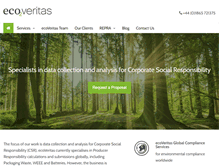Tablet Screenshot of ecoveritas.com